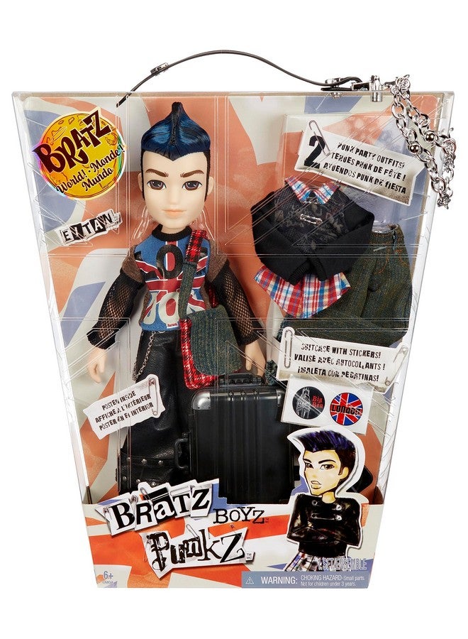 BRATZ دمية فاشن بويز بانك إيتان من بريتي 'إن' بانك مع 2 أزياء وحقيبة سفر، لجمعها للأعمار 6 7 8 9 10+ - Image 2