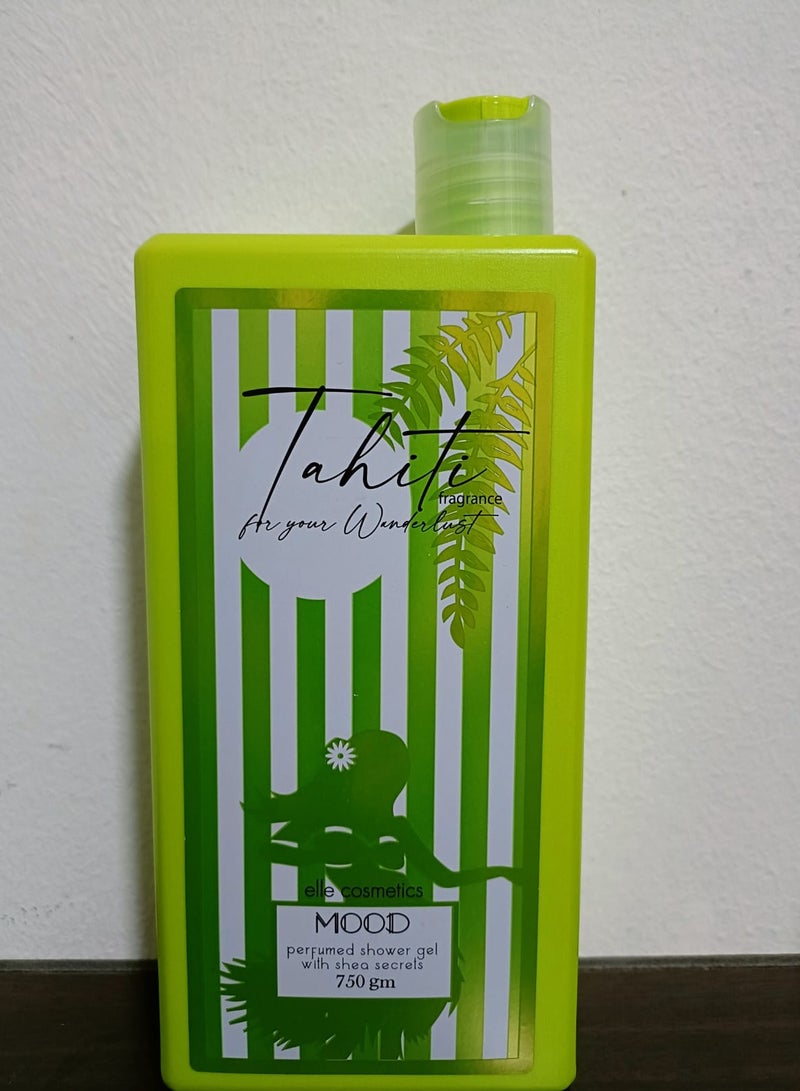 Mood Tahiti Perfumed Shower Gel with Shea Secrets 750ml