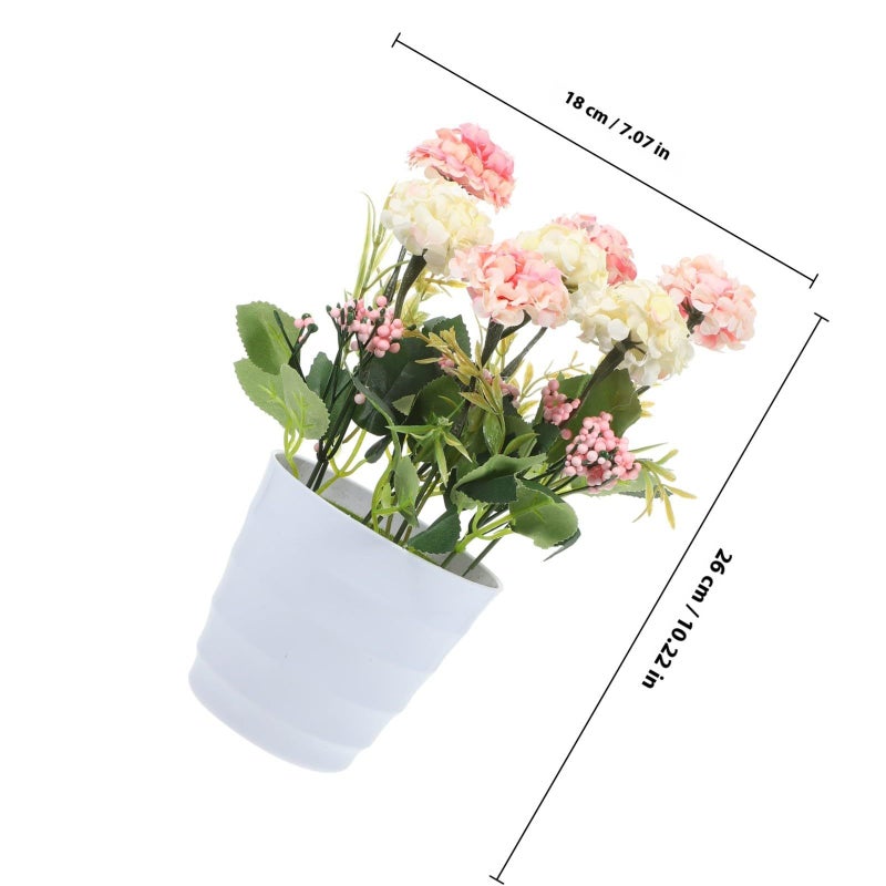 Pink Silk Artificial Bonsai Plant For Home Office Desk Decor Medium Size - Image 3