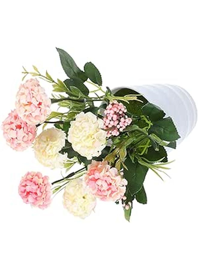 Pink Silk Artificial Bonsai Plant For Home Office Desk Decor Medium Size - Image 1