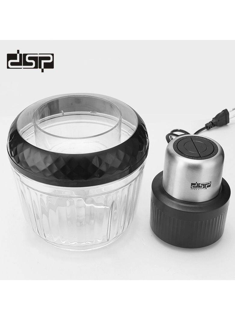 DSP 2-IN-1 300W PROFESSIOANL MULTI-FUNCTION STAINLESS STEEL FOOD PROCESSOR KM4072 (D17.5 X H24)CM - Image 4