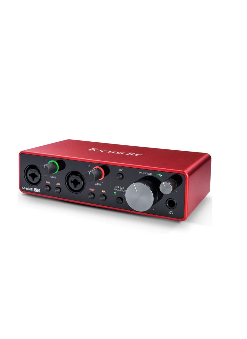 Focusrite Focusrite Scarlett 2I2 3Rd Gen Usb Audio Interface For Recording, Songwriting, Streaming And Podcasting — High-Fidelity, Studio Quality Recording, And All The Software You Need To Record  - Image 4