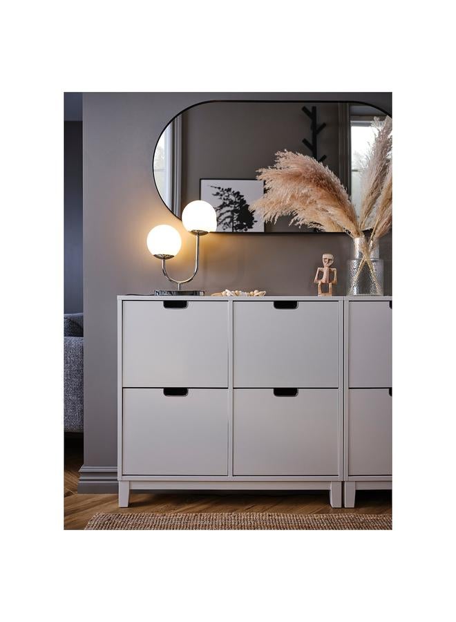 Zaboon Table Lamp, Chrome-Plated/Opal White Glass, 42 Cm - Image 4