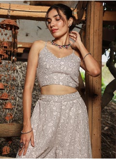  قصة Women's Off-White Indie Flora Co-Ord Set  - Image 1