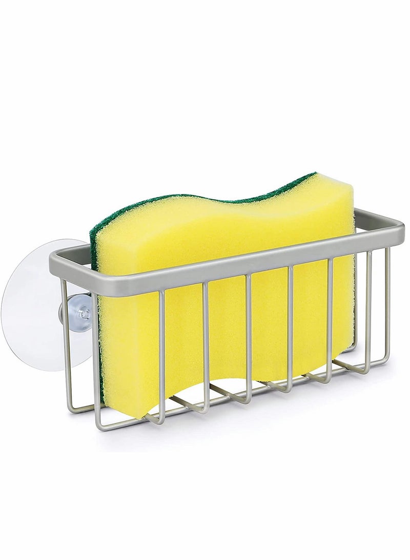 Excefore Sink Rag Holder, Kitchen Caddy Organizer Sponge Holders 3-in-1 Adhesive Brush Scrub Dishcloth Rack Hanger Storage Stainless Steel No Drilling Rust Proof  - Image 5