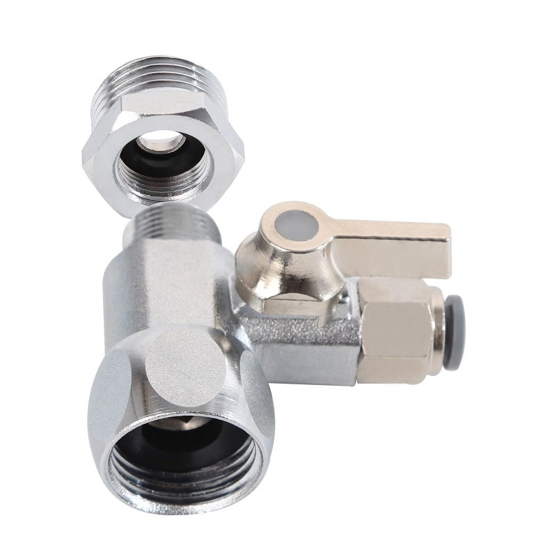 GOOGIES Feed Water Adapter Water Line Splitter,Brass Water Supply Valve,Faucet Valves,Feed Water Adapter for Refrigerators, Ice maker, Reverse Osmosis,RO Water Filter Systems - Image 4