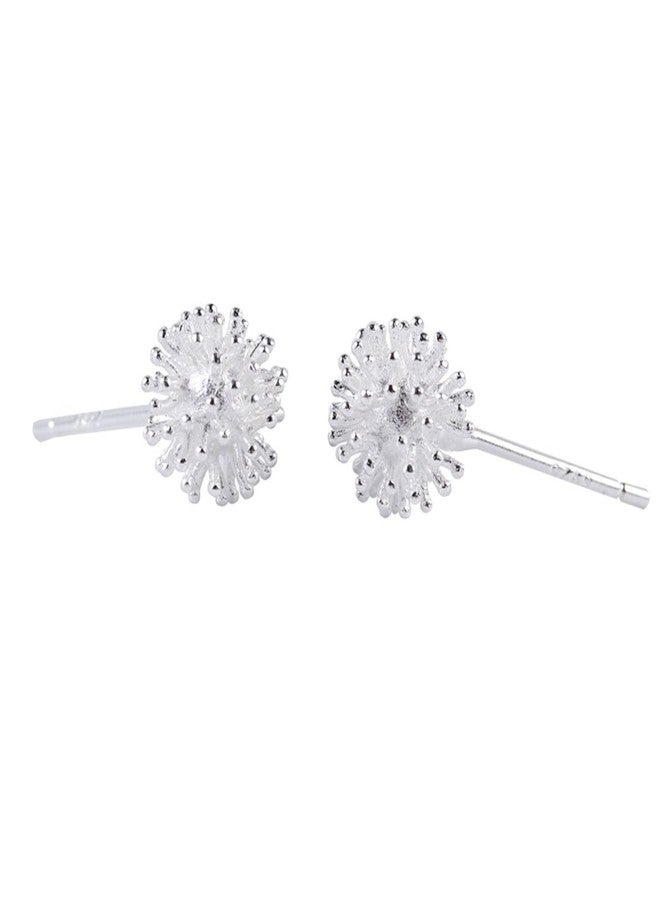 Helen de Lete Lovely Dandelion Sterling Silver Stud Earrings for Women - Image 1