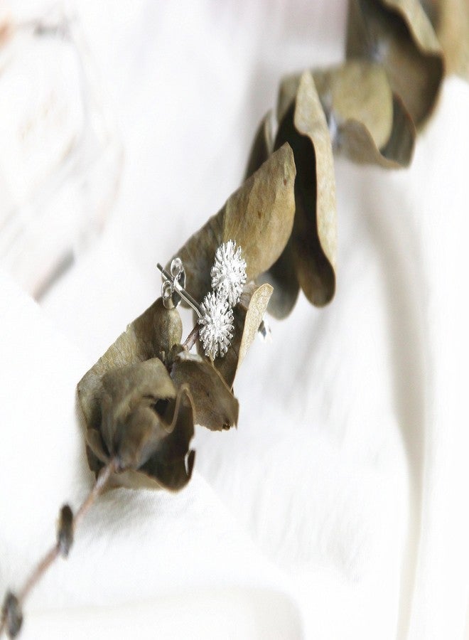 Helen de Lete Lovely Dandelion Sterling Silver Stud Earrings for Women - Image 5