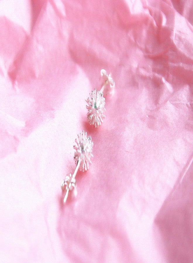 Helen de Lete Lovely Dandelion Sterling Silver Stud Earrings for Women - Image 4