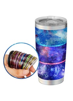 Patelai 69 Rolls Striping Tape For Tumblers Pinstripe Tape Nail Tape Thin Strip Holographic Tape Self Adhesive Tumbler Tape With Dispenser Case For Diy Tumblers Nail Decoration Crafts, 1 Mm And 3  - Image 5
