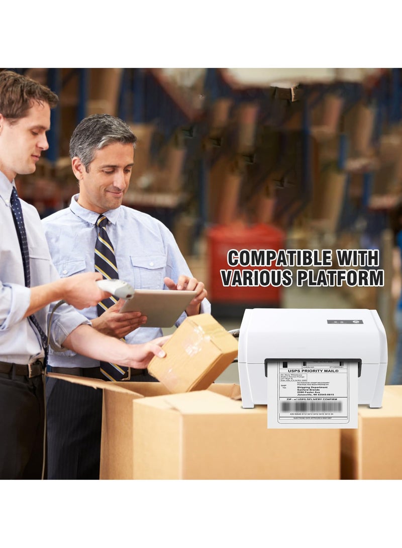 Aibecy Desktop Thermal Label Printer White  - Image 3