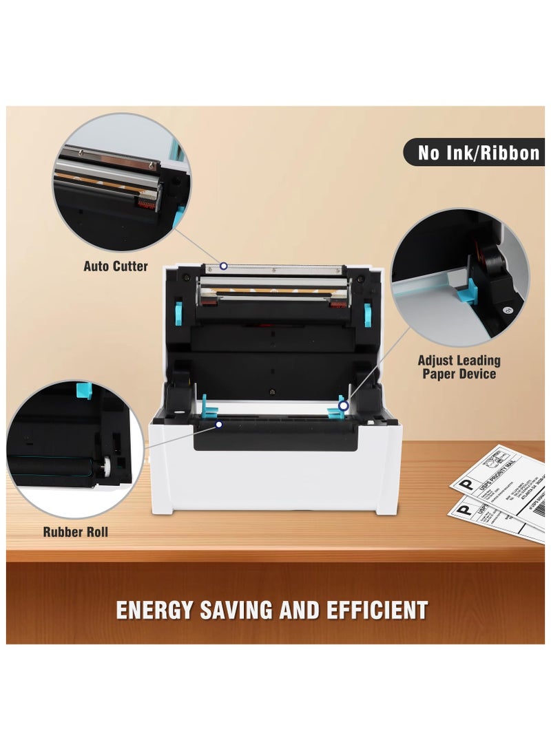 Aibecy Desktop Thermal Label Printer White  - Image 4
