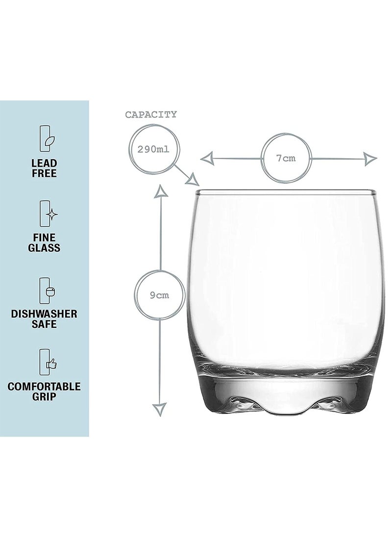 3Diamonds Tumbler Glass Set of 6. Use as Drinking Glasses. Scotch. Bourbon. Cocktails. Lowball Bar Tumblers. Water and Juice Tumbler. Tumblers Cup for Drinks. Gift for Men, Friends and Relatives (Design T33)  - Image 3