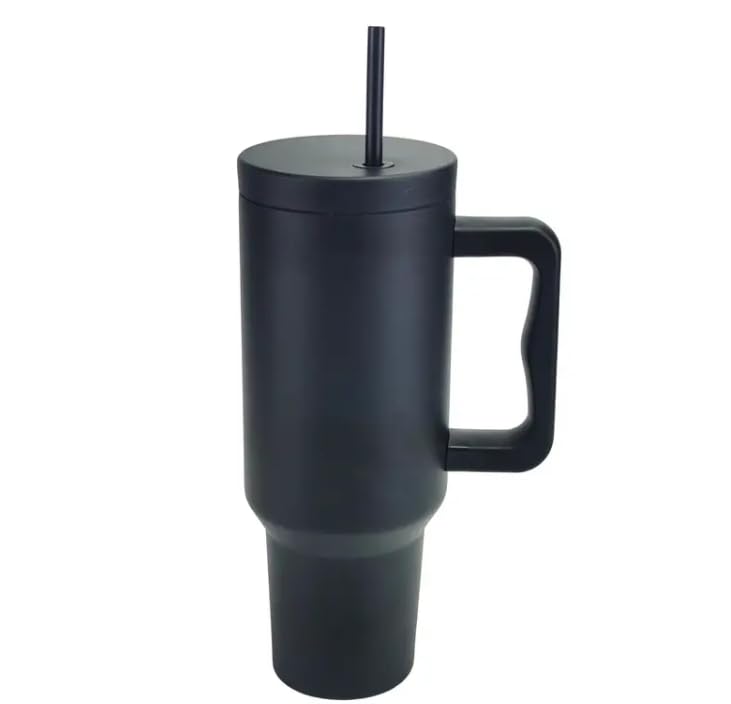 Wrixty 40 oz Tumbler with Handle and Straw Lid Stainless Steel Double Wall Vacuum Insulated Travel Mug Insulated Coffee Mug with Silicone Spill Proof Stopper Set Multi Color - Image 1