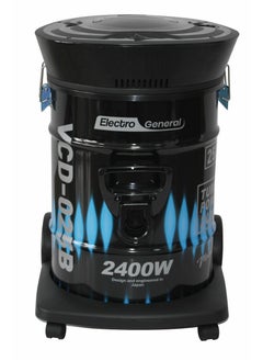 Electro General High-Performance 2400W Drum Vacuum Cleaner with 25-Liter Capacity, Adjustable Suction, Multi-Filtration System, Low Noise Level, and Air Blowing Function – Model VCD-025R  - Image 1