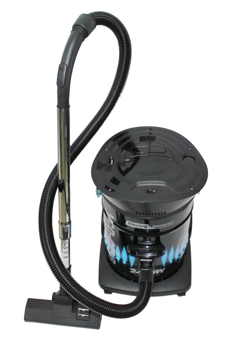 Electro General - High-Performance 2400W Drum Vacuum Cleaner with 25-Liter Capacity, Adjustable Suction, Multi-Filtration System, Low Noise Level, and Air Blowing Function – Model VCD-025R - Image 1