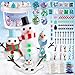 LAWOHO Build a Snowman Kit 500ML Crystal Slime Clay Christmas Charms Snowman Crafts for Kids Stocking Stuffers for Adults Slime Party Favors Kit - Image 2