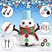 LAWOHO Build a Snowman Kit 500ML Crystal Slime Clay Christmas Charms Snowman Crafts for Kids Stocking Stuffers for Adults Slime Party Favors Kit - Image 4