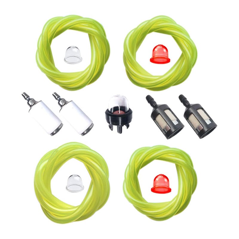 ZHRANXZ Fuel Line Gas Hose Tube 4 Size (per 2 feet) for Common 2-cycle Small Engines Primer bulb 530095646 Filter Chainsaw String Trimmer Blower Repair kit - Image 1