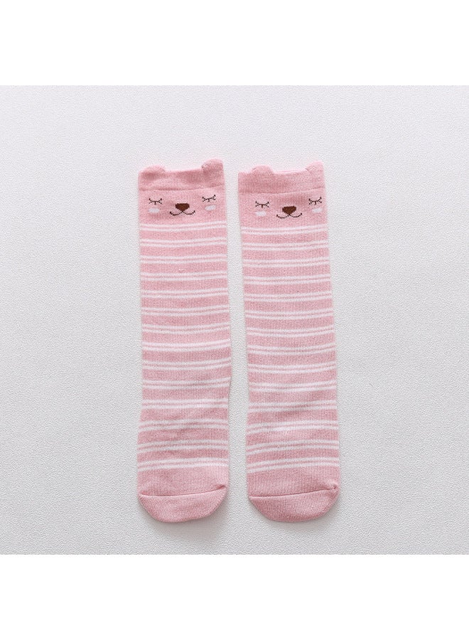 Of Cartoon Polyester Cotton Children's Socks Three-dimensional Ears In The Tube Baby Socks Non-slip Floor Socks Manufacturers - Image 1