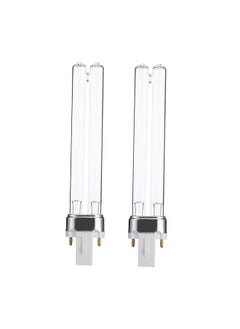 2PCS 9W G23 Base Aquarium Fish Tank UV Sterilizer Purifier Bulbs Germicidal Ultraviolet Replacement Light Bulbs