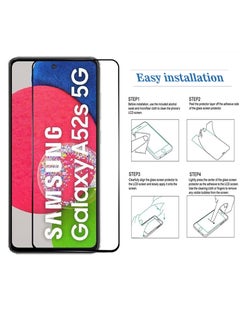 2 Pieces Samsung Galaxy A52S 5G Screen Protector - Edge to Edge Tempered Glass Screen Protector - Black, High Transparency, Delicate Touch, Anti-Explosion, Smooth Arc Edges, Easy Installation. - pzsku/ZC78DEF2377F967C82CE1Z/45/_/1700727416/a297076a-06b8-4e9d-920f-f0e494a7720a