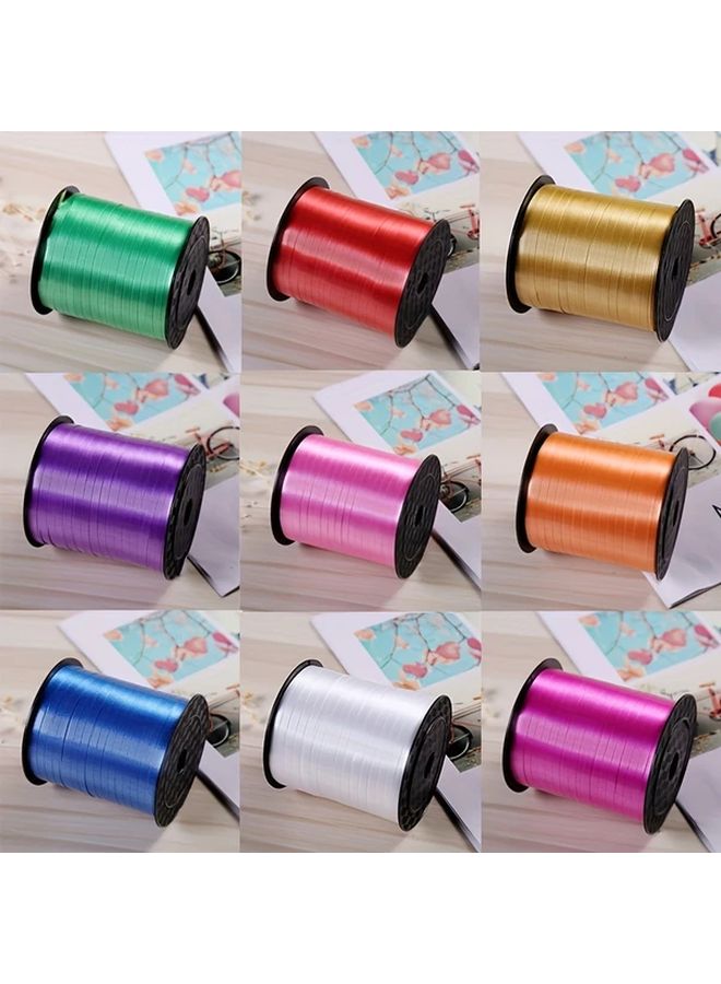 1pc Red Rainbow Curly Bow Balloon Rope Colorful Balloon Ribbon For Birthday Arrangement Wedding Arrangement Tying Balloons Cake Gift Box Rope Making Bows Wedding Car Decoration Balloon Garland - Image 2