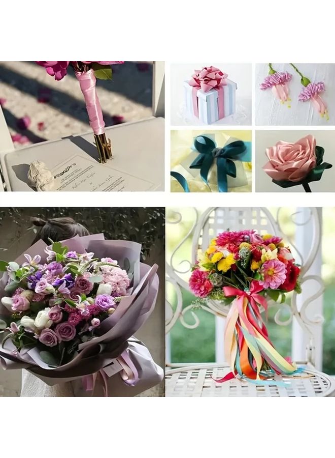 1pc Red Rainbow Curly Bow Balloon Rope Colorful Balloon Ribbon For Birthday Arrangement Wedding Arrangement Tying Balloons Cake Gift Box Rope Making Bows Wedding Car Decoration Balloon Garland - Image 4