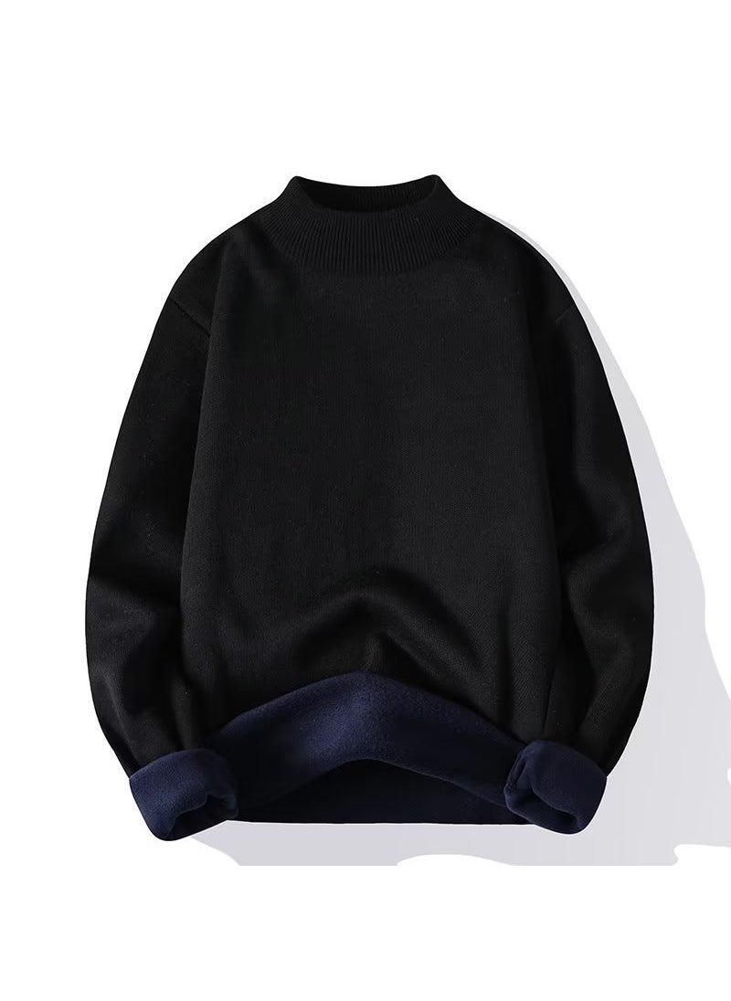 Generic - Winter Mens Thick Turtleneck Sweater Apricot - Image 1