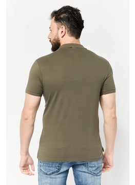 Nordland Men Regular Fit Embroidered Logo Short Sleeves Polo, Olive  - Image 4