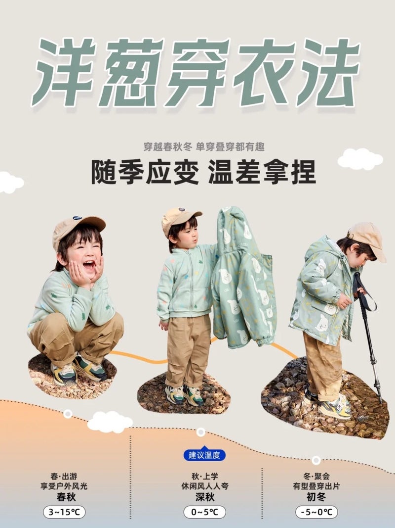 【-5 ° -25 ° School Wear] Dudu'S Kidsren'S Clothing Baby Spring Suit Boys And Girls Winter Down Jacket - Image 3