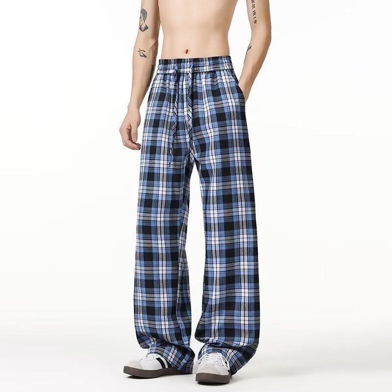 Plus Size Cotton Short Pyjama Bottoms - Blue - Image 4