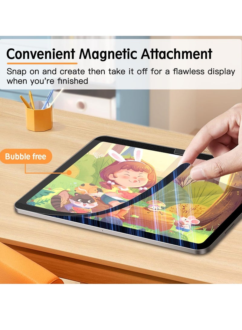 MIGOFAST iPad Pro 13 Inch M4 Paper Feel Magnetic Screen Protector 2024 7th Gen M4 Write and Draw Like on Paper Detachable and Reusable Compatible with Tempered Film Matte Finish - Image 2