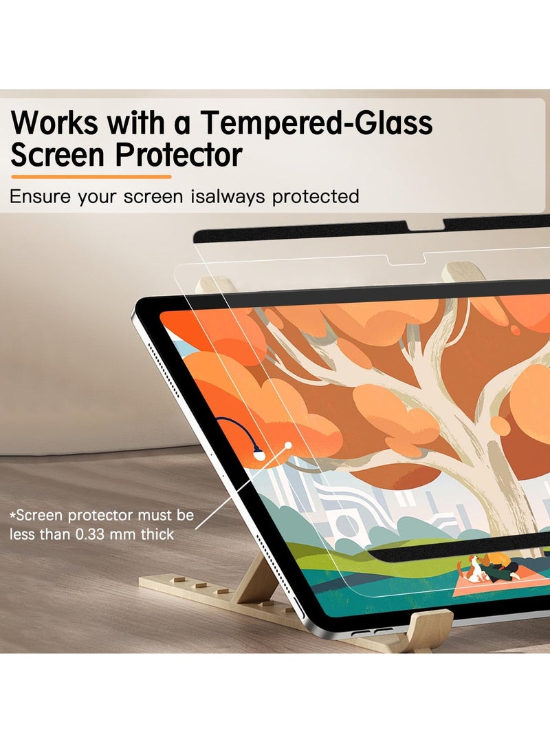 MIGOFAST iPad Pro 13 Inch M4 Paper Feel Magnetic Screen Protector 2024 7th Gen M4 Write and Draw Like on Paper Detachable and Reusable Compatible with Tempered Film Matte Finish - Image 5