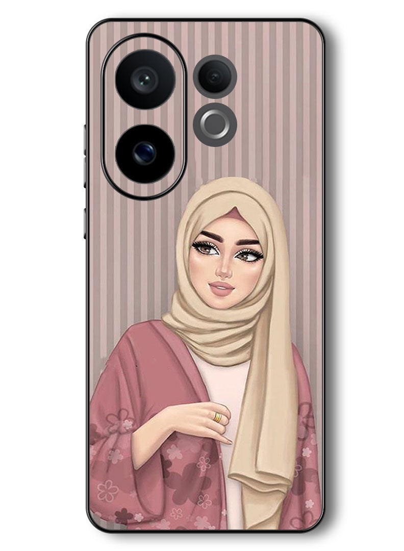 Theodor Case Compatible with Vivo V60 6.77 Inch Protection Shockproof Bumper Cover Hijab Girl 1 - Image 1