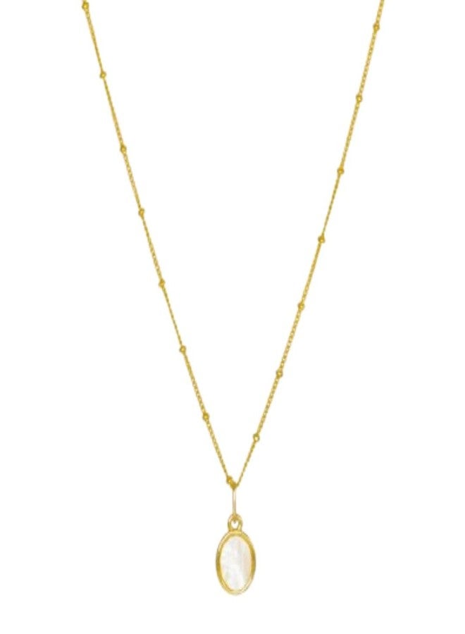 Bauble Cluster Pendant Necklace Chain for Women & Girls Love Anti Tarnish Stainless Steel 18k Gold Plated Stylish Neck Chain| Shell Pearl Locket| Modern Design| Gifts for Girls| Birthday Gift| Valentine Day| Aesthetic Jewellery Accessories (Pack of 1) - Image 1