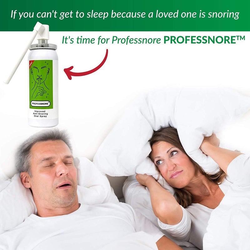professnore Snore Solutions Anti Snoring Stop Relief Spray 1.69 Fl oz (50 ml) - Image 2