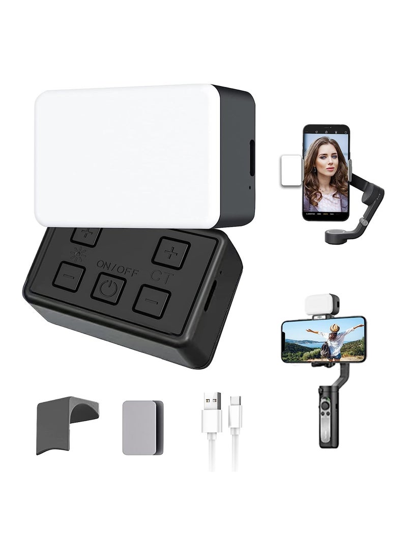 SYOSI Portable LED Camera Lights, Mini Rechargeable 900mAh Fill Light, Dimmable Selfie Photography Lighting for Camera Tripod Phone  - Image 1
