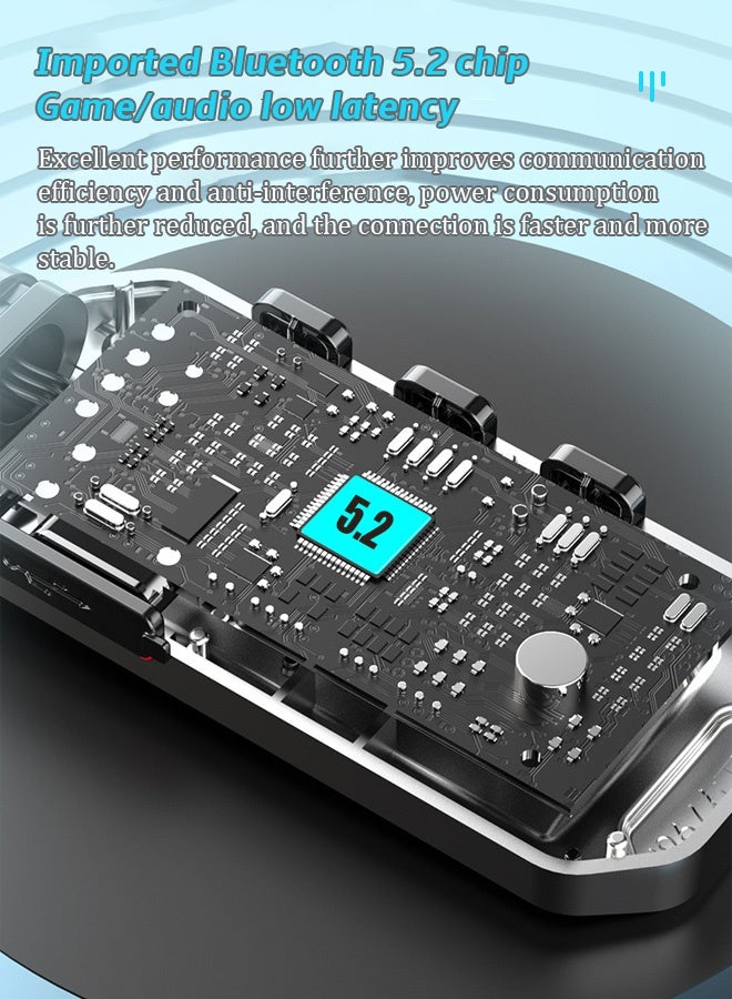 Wireless Bluetooth 5.3 Headphones Neckband Headset With Retractable Earbuds Noise Cancelling Stereo Sweatproof Earphones With Mic For Gym Running Office - Image 3