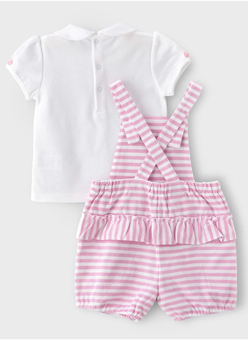Boo Boo BooBoo Kids   2 Pcs Set - Dungaree & Top     100% Cotton