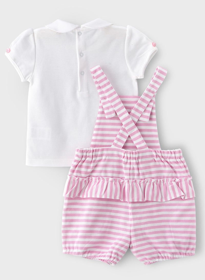 Boo Boo BooBoo Kids   2 Pcs Set - Dungaree & Top     100% Cotton - Image 2