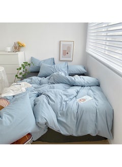Sharpdo Four-Piece Bedding Set, Microfiber Soft Quilt Set Including 1 Quilt Cover 1 Sheet 2 Pillowcases, Suitable For 1.8m Bed 200*230cm  - Image 2