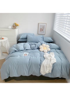 Sharpdo Four-Piece Bedding Set, Microfiber Soft Quilt Set Including 1 Quilt Cover 1 Sheet 2 Pillowcases, Suitable For 1.8m Bed 200*230cm  - Image 1