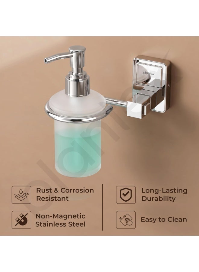 Plantex 304 Grade Stainless Steel Liquid Soap Dispenser/Shampoo Dispenser/Hand Wash Dispenser/Bathroom Accessories Pack of 1, Darcy (Chrome) - Image 3