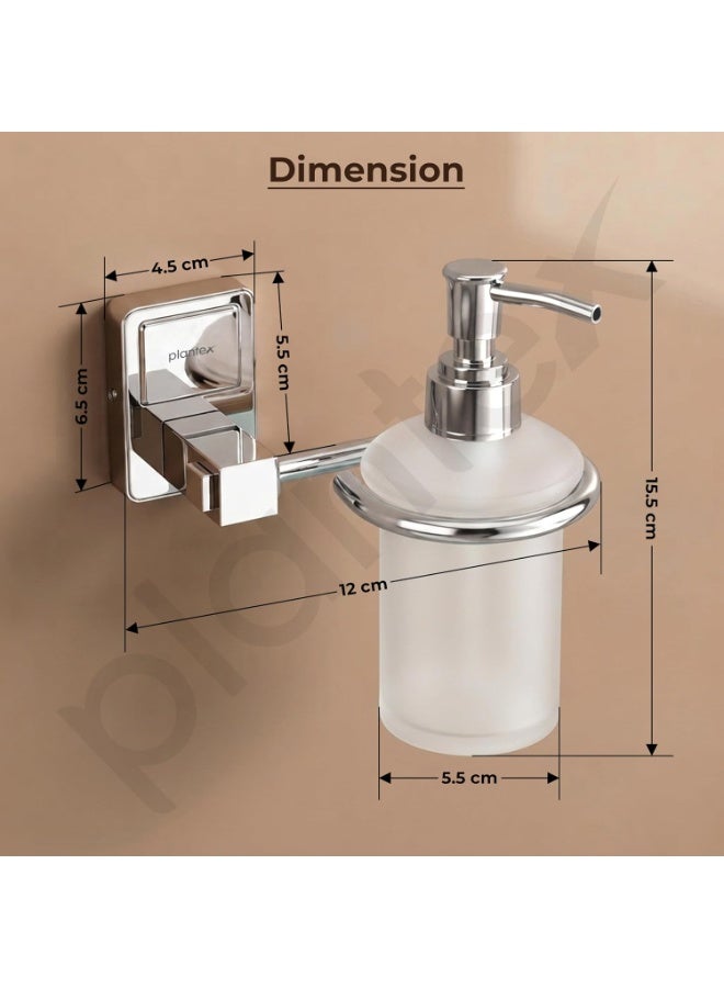 Plantex 304 Grade Stainless Steel Liquid Soap Dispenser/Shampoo Dispenser/Hand Wash Dispenser/Bathroom Accessories Pack of 1, Darcy (Chrome) - Image 4