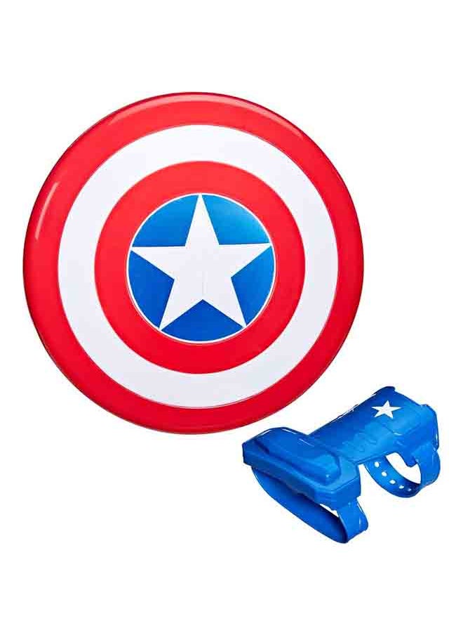 HASBRO - GAMING - Marvel Avengers Captain America Magnetic Shield and Gauntlet - Image 1