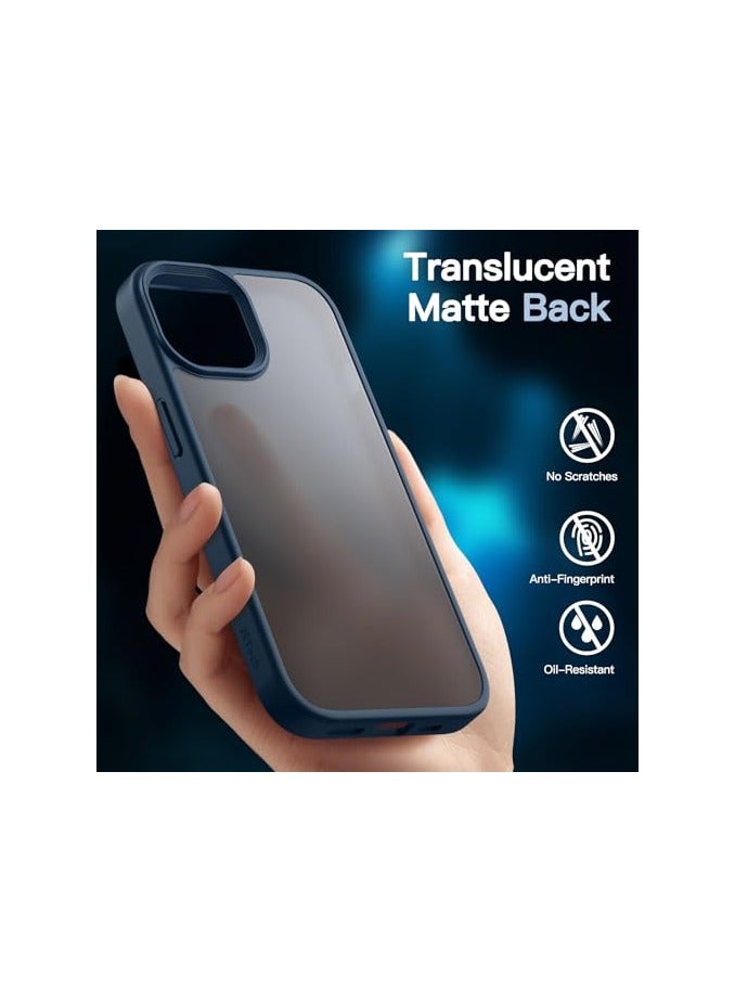 JETech 3 in 1 Matte Case for iPhone 14 6.1-Inch with 2-Pack Tempered Glass Screen Protector, Translucent Frosted Shockproof Phone Cover (Light Purple) - Image 4