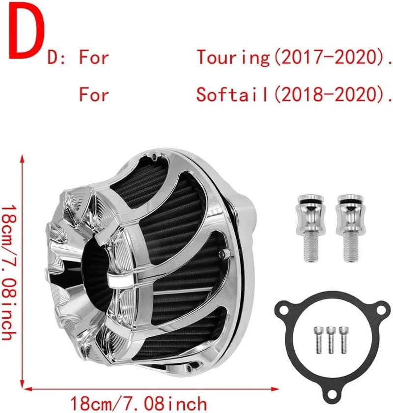 Wivplex CNC Motorcycle Air Filter for Harley Models - Image 2