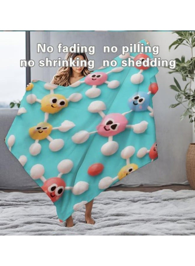 عام بطانية رقيقة من الفانيلا الكرتونية للأطفال والرضع (دافئة ومريحة، ومناسبة للنوم والألعاب) 70 سم * 100 سم - Image 4