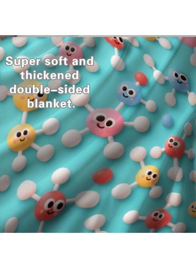 عام بطانية رقيقة من الفانيلا الكرتونية للأطفال والرضع (دافئة ومريحة، ومناسبة للنوم والألعاب) 70 سم * 100 سم - Image 1